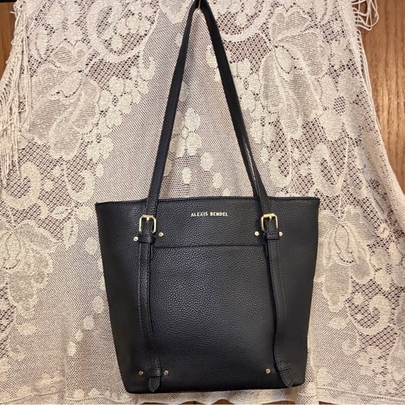 Alexis Bendel Black Tote Bag EUC - Picture 2 of 11